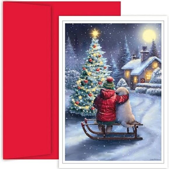 MASTERPIECE STUDIOS Masterpiece Cards Best Friends Holiday Boxed Cards, 18 Cards - Picture 1 of 1